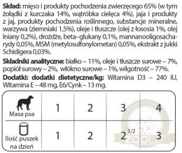 Dolina Noteci Premium Dla Psów Małych Ras Junior Bogata W Żołądki Z Kurczaka I Wątróbkę Cielęcą 185g