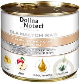 Dolina Noteci Premium Dla Psów Małych Ras Z Gęsią, Ziemniakami I Jabłkiem 185g