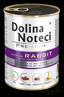 Dolina Noteci Premium Królik Z Żurawiną 400g