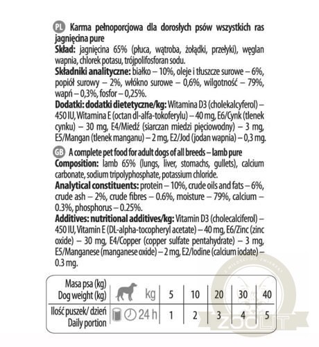 Dolina Noteci Premium Pure Jagnięcina 800g Dolina Noteci Premium Pure Jagnięcina 800g