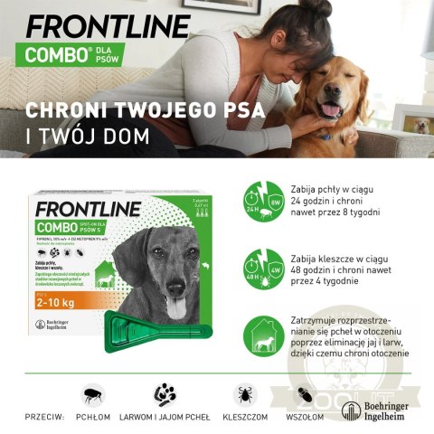 FRONTLINE Combo Spot-On Dla Psa 3x1,34ml FRONTLINE Combo Spot-On Dla Psa 3x1,34ml