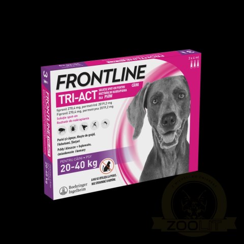 FRONTLINE Tri-Act Dla Psów 3x4ml FRONTLINE Tri-Act Dla Psów 3x4ml