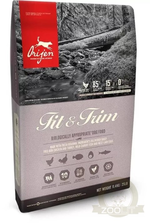 Orijen Fit & Trim Dog 11,4kg Orijen Fit & Trim Dog 11,4kg