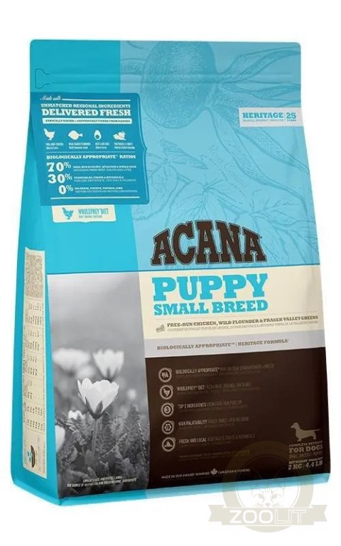 Acana Heirtage Puppy Small Breed 2kg Acana Heirtage Puppy Small Breed 2kg