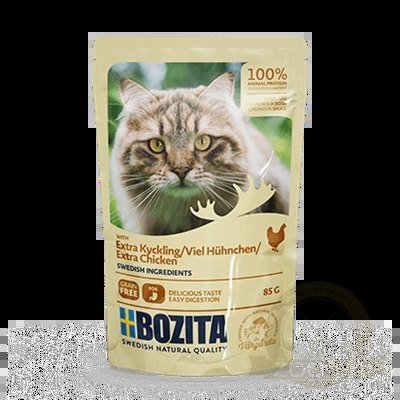 BOZITA Kawałki W Sosie Z Kurczakiem 85g BOZITA Kawałki W Sosie Z Kurczakiem 85g