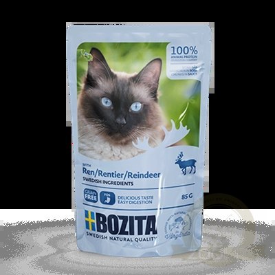 BOZITA Kawałki W Sosie Z Reniferem 85g BOZITA Kawałki W Sosie Z Reniferem 85g