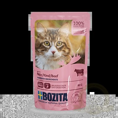 BOZITA Kawałki W Sosie Z Wołowiną 85g BOZITA Kawałki W Sosie Z Wołowiną 85g