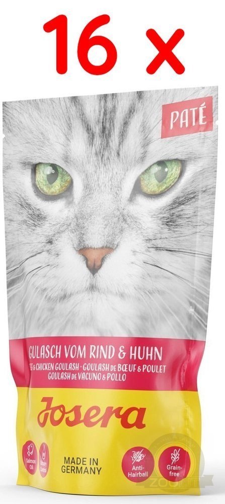 Josera Pate Gulasz Z Kurczakiem I Wołowiną 16x85g Josera Pate Gulasz Z Kurczakiem I Wołowiną 16x85g