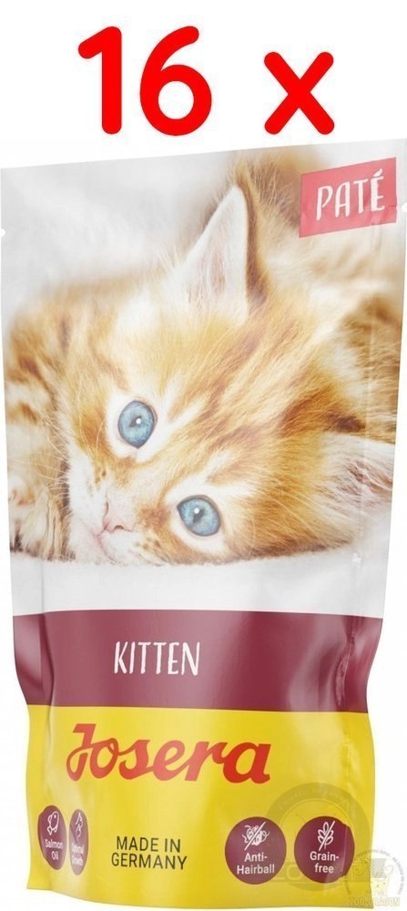 Josera Pate Kitten Z Olejem Z Łososia 16x85g Josera Pate Kitten Z Olejem Z Łososia 16x85g