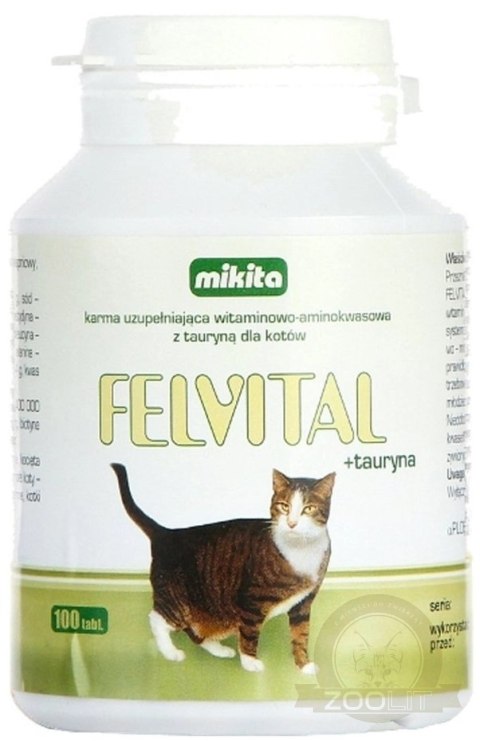 Mikita Felvital + Tauryna 100 Tabletek Mikita Felvital + Tauryna 100 Tabletek