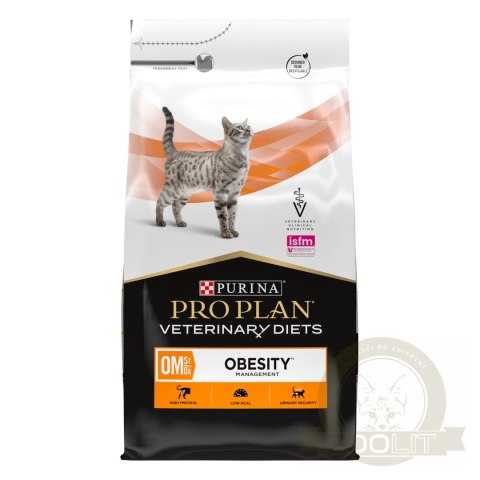 PURINA Pro Plan Veterinary Diets OM Obesity Management Cat 5kg PURINA Pro Plan Veterinary Diets OM Obesity Management Cat 5kg