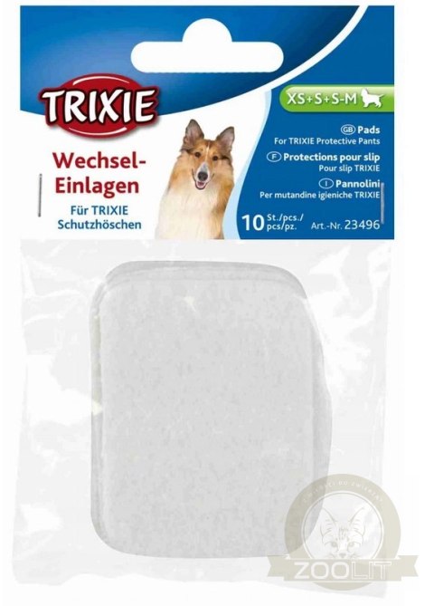 Trixie Wkłady Do Majtek Ochronnych Dla Suczki XS-M 10szt Trixie Wkłady Do Majtek Ochronnych Dla Suczki XS-M 10szt