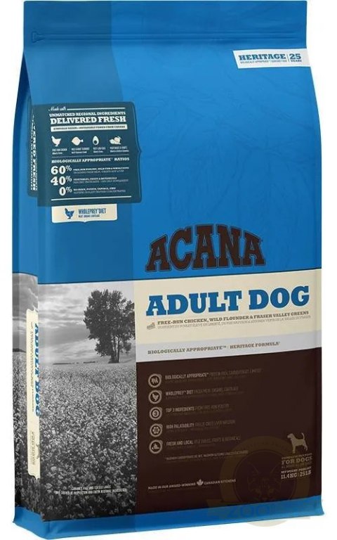Acana Heritage Adult Dog 11,4kg Acana Heritage Adult Dog 11,4kg