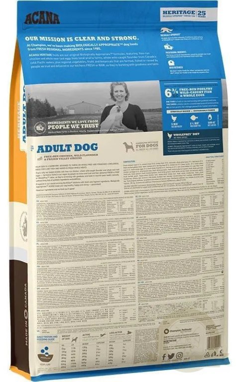 Acana Heritage Adult Dog 11,4kg Acana Heritage Adult Dog 11,4kg