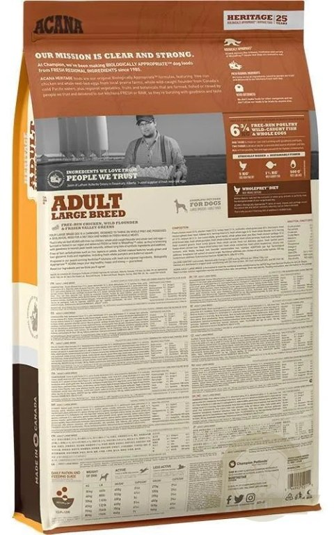 Acana Heritage Adult Large Breed 11,4kg Acana Heritage Adult Large Breed 11,4kg