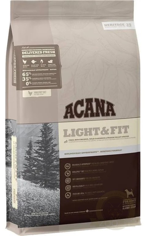 Acana Heritage Light & Fit Dog 11,4kg Acana Heritage Light & Fit Dog 11,4kg