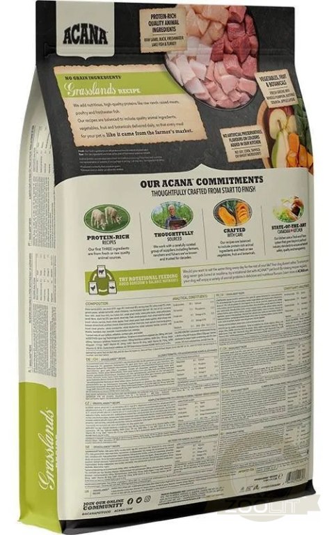 Acana Regionals Grasslands Dog 6kg Acana Regionals Grasslands Dog 6kg