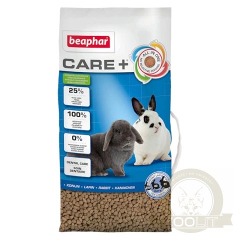 BEAPHAR Care+ Rabbit Karma Super Premium Dla Królików 1,5kg BEAPHAR Care+ Rabbit Karma Super Premium Dla Królików 1,5kg