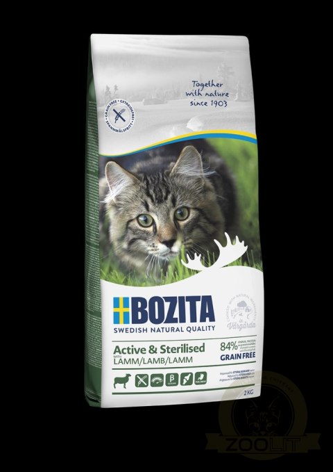 BOZITA Active & Sterilised Z Jagnięciną 2kg BOZITA Active & Sterilised Z Jagnięciną 2kg