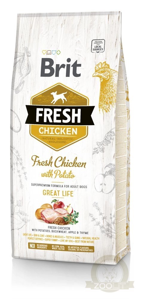 Brit Fresh Chicken & Potato Adult Great Life 12kg Brit Fresh Chicken & Potato Adult Great Life 12kg