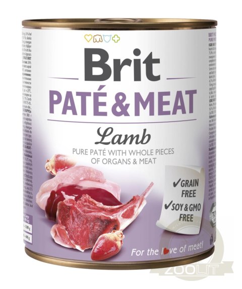 Brit Pate & Meat Lamb 800g Brit Pate & Meat Lamb 800g