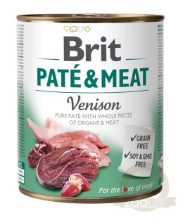 Brit Pate&Meat Adult Venison 800g