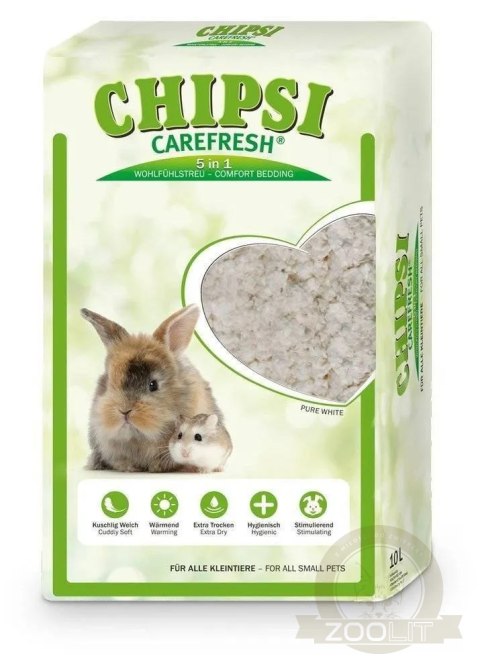 Carefresh Pure White podściółka (włókna celulozowe) dla gryzoni 10l Carefresh Pure White podściółka (włókna celulozowe) dla gryzoni 10l