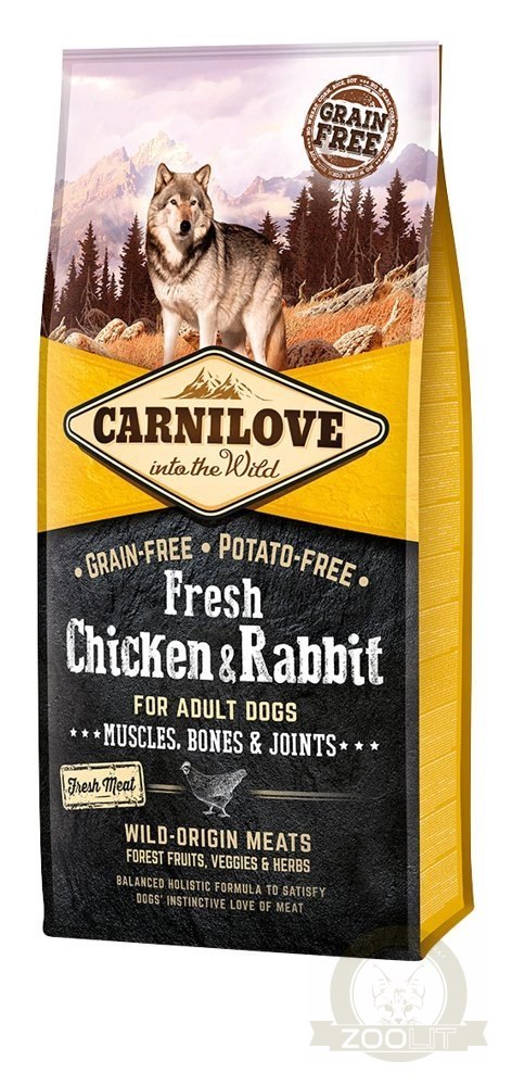 Carnilove Dog Fresh Chicken Rabbit Adult 12kg Carnilove Dog Fresh Chicken Rabbit Adult 12kg