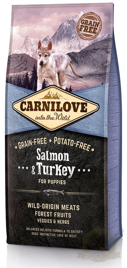 Carnilove Salmon & Turkey For Puppies 12kg Carnilove Salmon & Turkey For Puppies 12kg