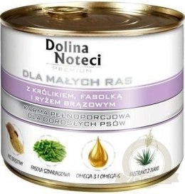 Dolina Noteci Premium Dla Psów Małych Ras Z Królikiem, Fasolką I Ryżem 185g
