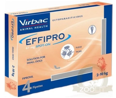 EFFIPRO Spot-On pies S 2-10 kg (pipeta 4 x 0,67ml) EFFIPRO Spot-On pies S 2-10 kg (pipeta 4 x 0,67ml)