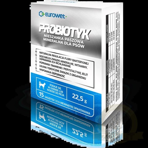 Eurowet Probiotyk W Saszetkach Dla Psów 15x1,5g Eurowet Probiotyk W Saszetkach Dla Psów 15x1,5g