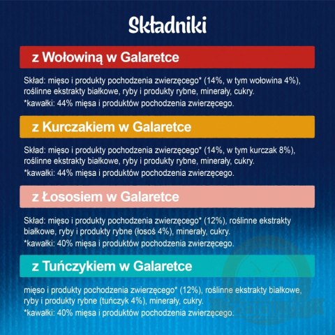 Felix Fantastic Mix Mięsny W Galaretce 44x85g Felix Fantastic Mix Mięsny W Galaretce 44x85g