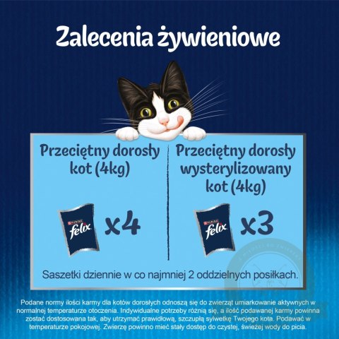 Felix Fantastic Mix Mięsny W Galaretce 44x85g Felix Fantastic Mix Mięsny W Galaretce 44x85g