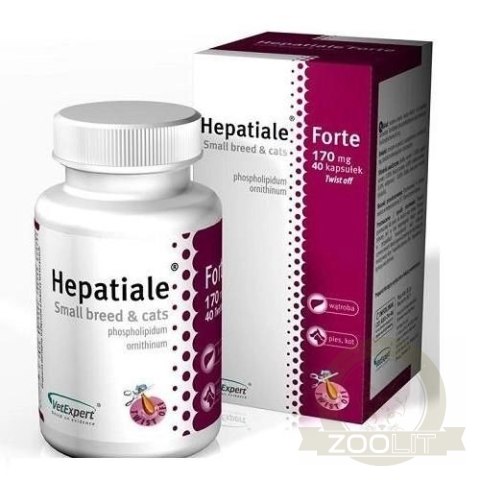 Hepatiale Forte Small Breed & Cats 40 kaps. Hepatiale Forte Small Breed & Cats 40 kaps.