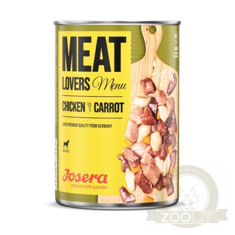 JOSERA Meat Lovers Menu Kurczak Z Marchewką 400g JOSERA Meat Lovers Menu Kurczak Z Marchewką 400g