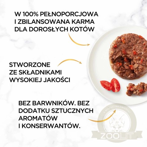 Purina Gourmet Gold wołowina w pomidorach 85g Purina Gourmet Gold wołowina w pomidorach 85g