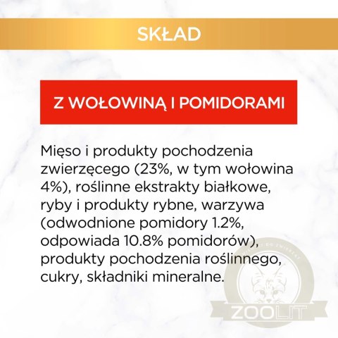 Purina Gourmet Gold wołowina w pomidorach 85g Purina Gourmet Gold wołowina w pomidorach 85g