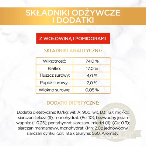 Purina Gourmet Gold wołowina w pomidorach 85g Purina Gourmet Gold wołowina w pomidorach 85g