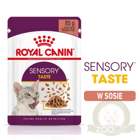 ROYAL CANIN Sensory Taste Kawałki W Sosie 12x85g ROYAL CANIN Sensory Taste Kawałki W Sosie 12x85g
