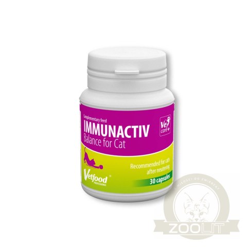 VETFOOD Immunactiv Balance Dla Kota 30tab VETFOOD Immunactiv Balance Dla Kota 30tab