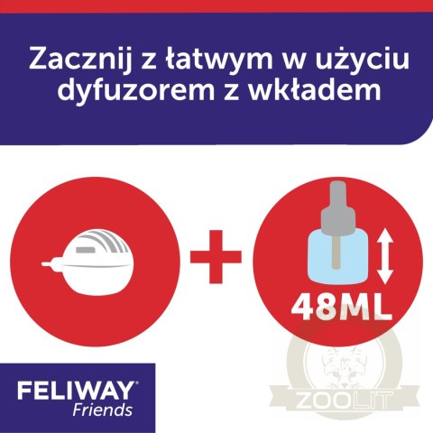 Ceva Animal Health Polska Sp. Z O.o Feliway Friends Dyfuzor 48ml + Wkład 48ml Ceva Animal Health Polska Sp. Z O.o Feliway Friends Dyfuzor 48ml + Wkład 48ml