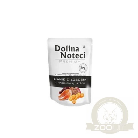 Dolina Noteci Premium Danie Z Łososia Z Marchewką I Ryżem 100g Dolina Noteci Premium Danie Z Łososia Z Marchewką I Ryżem 100g
