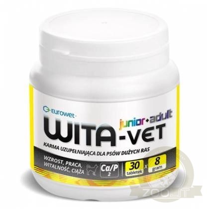 Eurowet Wita-Vet Junior+Adult Ca/P 2 30tab Eurowet Wita-Vet Junior+Adult Ca/P 2 30tab