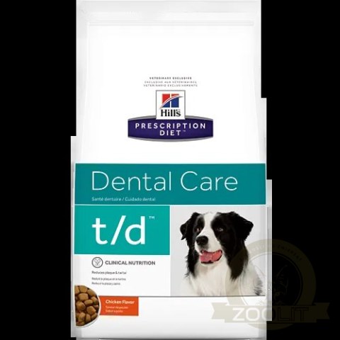 Hill's PD Prescription Diet Canine t/d Dental Care 4kg Hill's PD Prescription Diet Canine t/d Dental Care 4kg