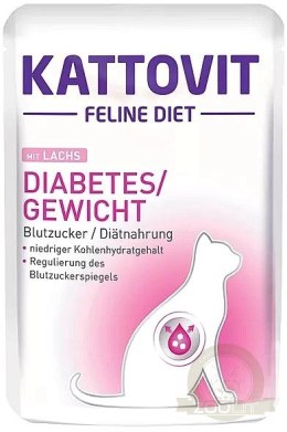 Kattovit Diabetes/Gewicht Łosoś 85g