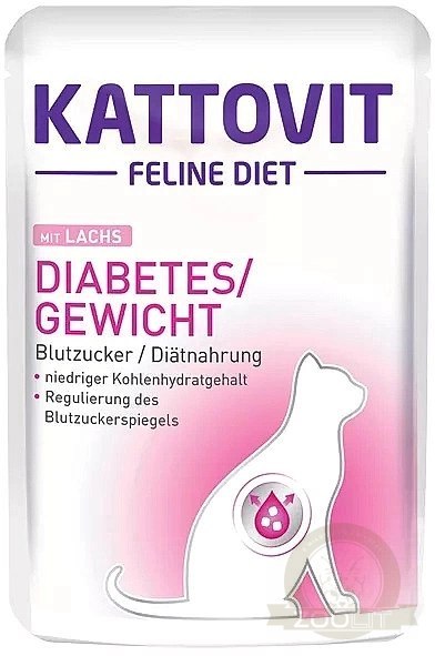 Kattovit Diabetes/Gewicht Łosoś 85g Kattovit Diabetes/Gewicht Łosoś 85g