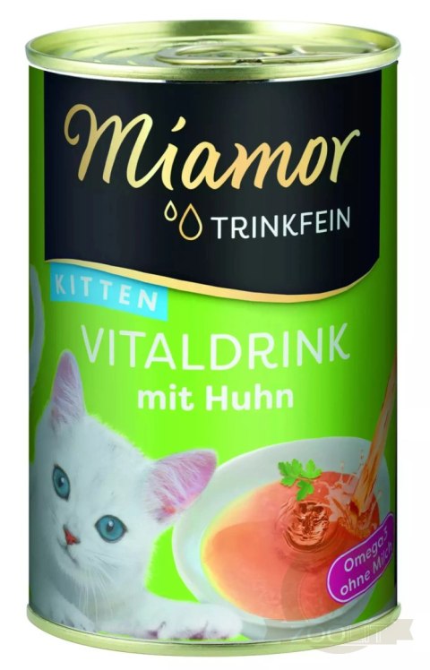 Miamor VitalDrink Kitten z kurczakiem 135ml Miamor VitalDrink Kitten z kurczakiem 135ml