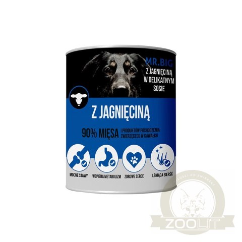 Mr.BIG Kawałki W Sosie Z Jagnięciną Dla Psa 400g Mr.BIG Kawałki W Sosie Z Jagnięciną Dla Psa 400g