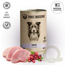 Paka Zwierzaka Indyk z żurawiną (400g)